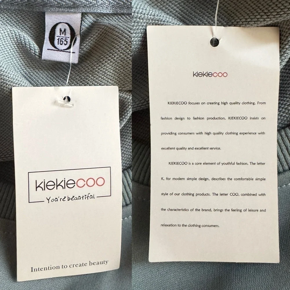NWT Muted blue Goose Bumps sweat shirt size Medium